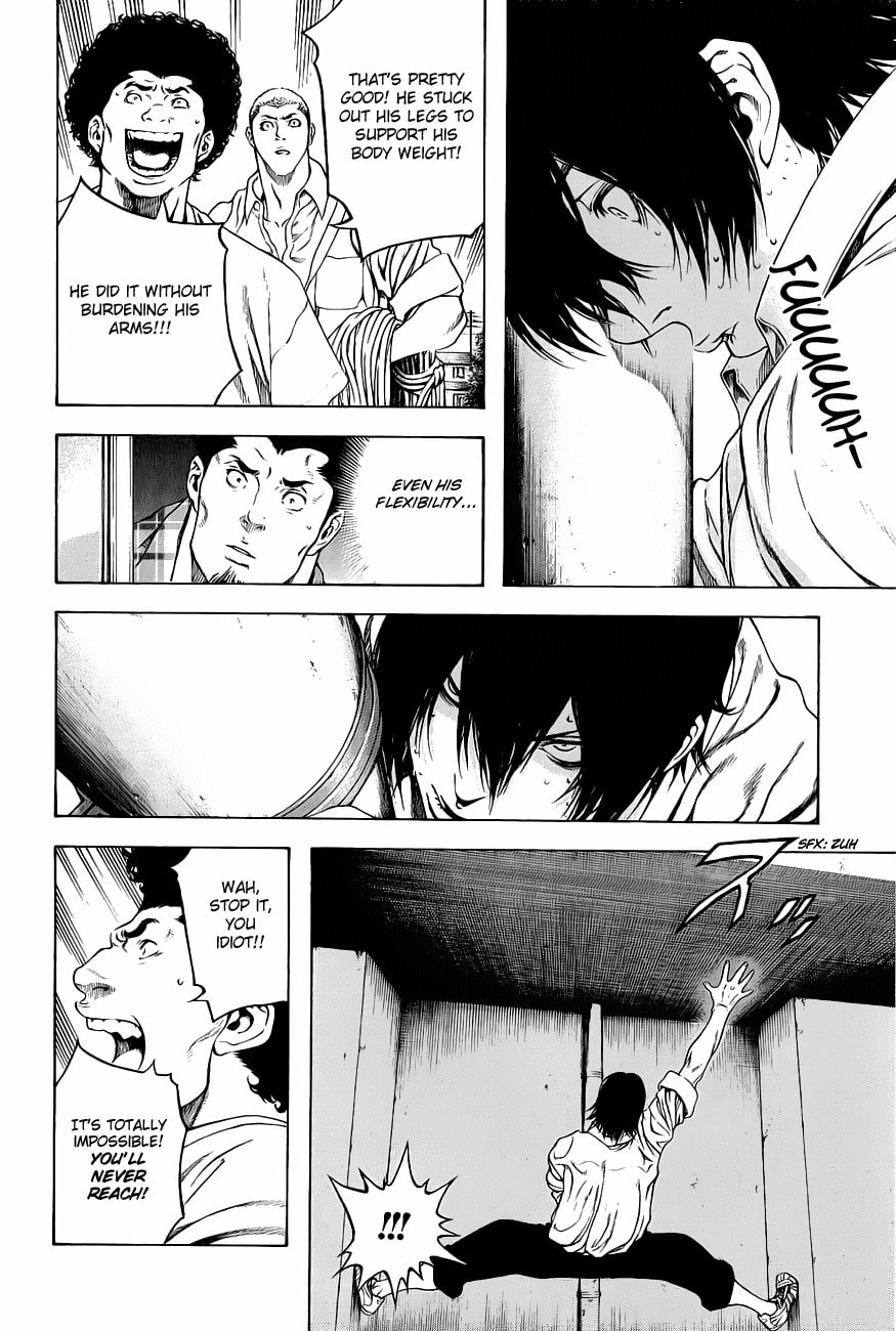 The Climber (Kokou no Hito) Manga Chapter 1 page 32 - School Building Ascension scene