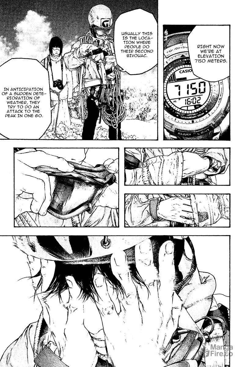 The Climber (Kokou no Hito) Manga Chapter 113 page 21 - Katou Buntarou scene