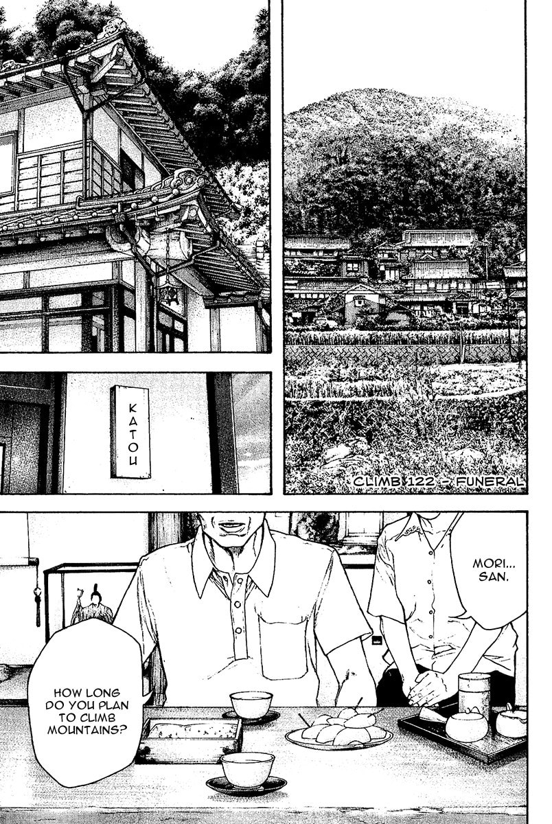 The Climber (Kokou no Hito) Manga Chapter 122 page 1 - Funeral scene