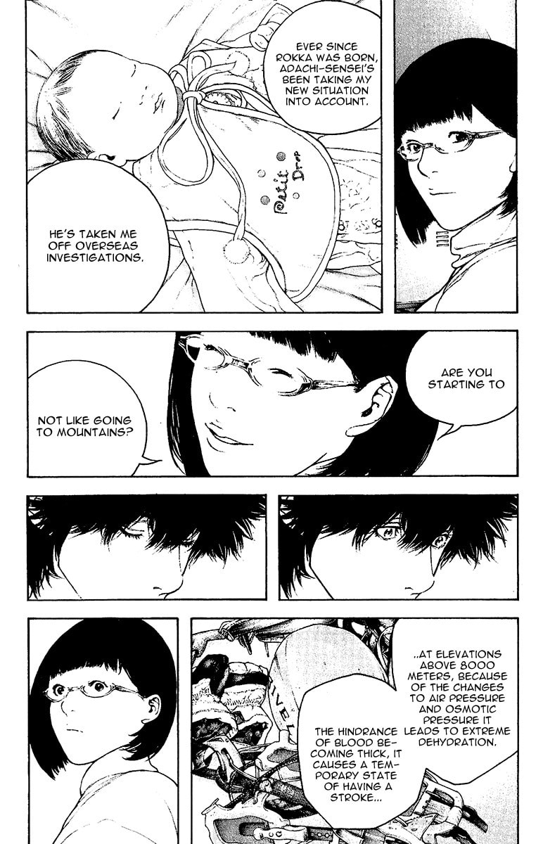 The Climber (Kokou no Hito) Manga Chapter 125 page 8 - Impulse that Cannot Be Wiped Away scene