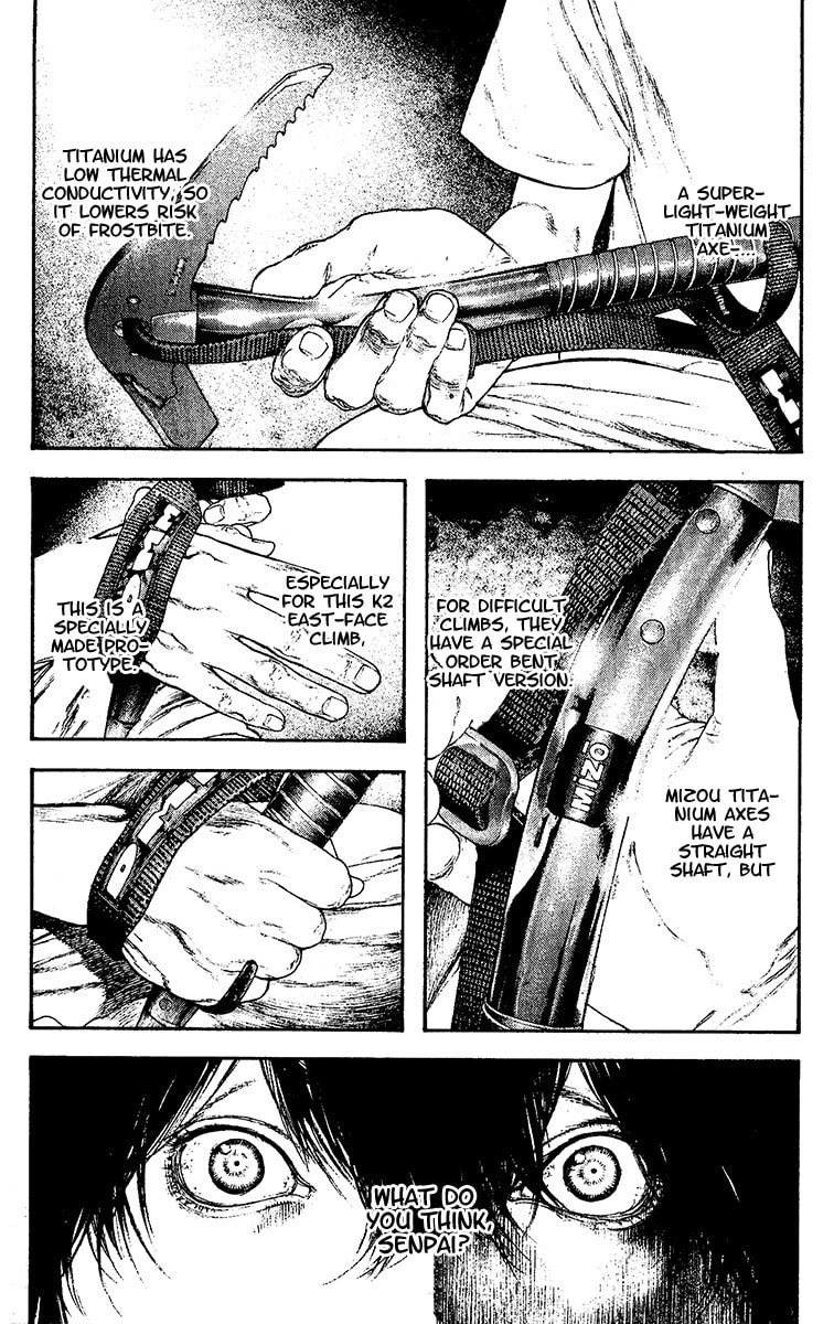 The Climber (Kokou no Hito) Manga Chapter 129 page 16 - Mountains or Family scene