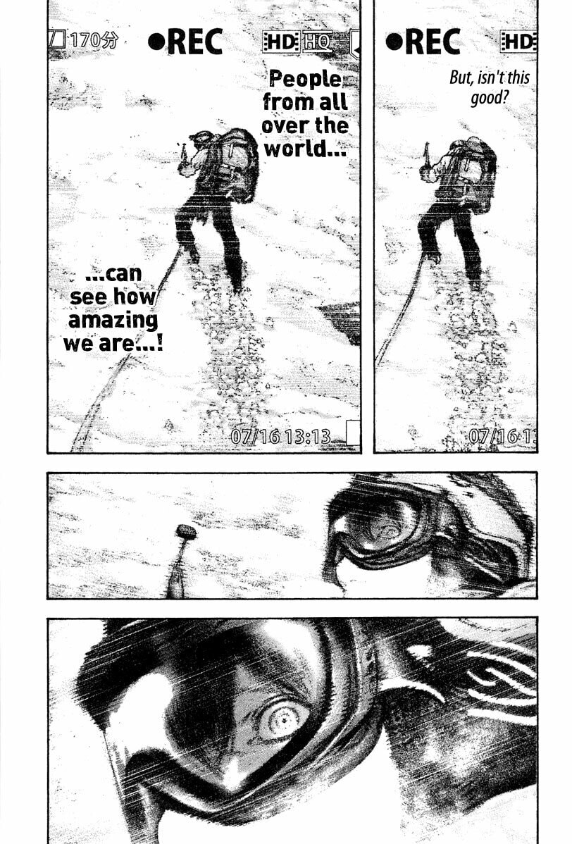 The Climber (Kokou no Hito) Manga Chapter 135 page 16 - Pure Sport Aspiration scene