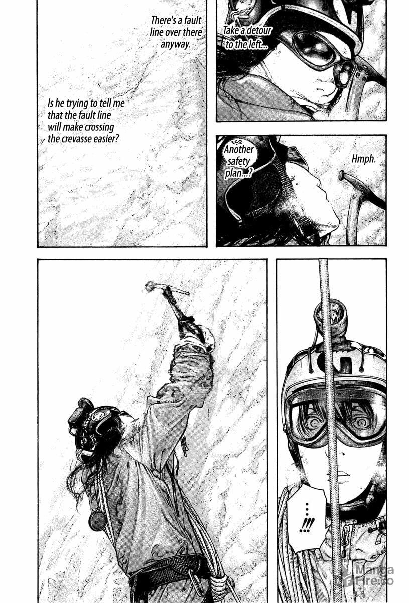 The Climber (Kokou no Hito) Manga Chapter 138 page 5 - Freezing Temple scene