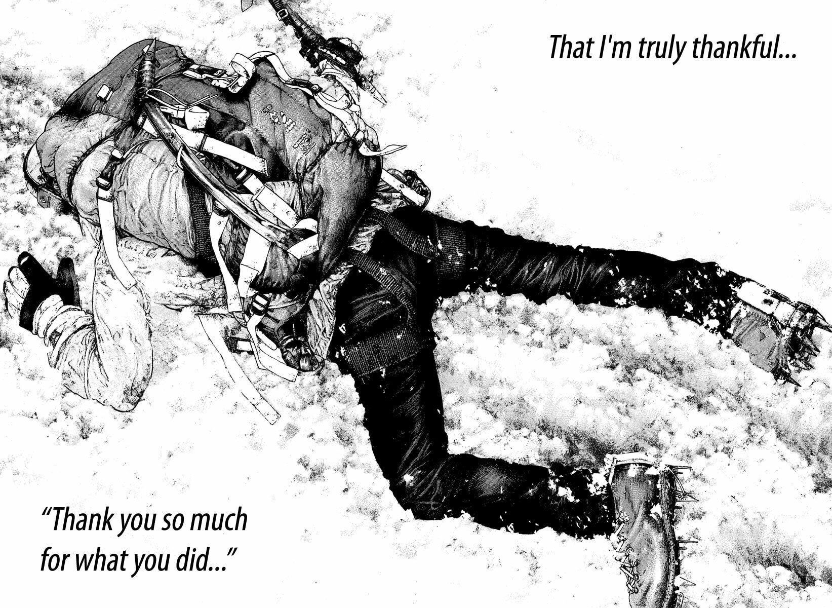 The Climber (Kokou no Hito) Manga Chapter 152 page 16 - Prayer scene