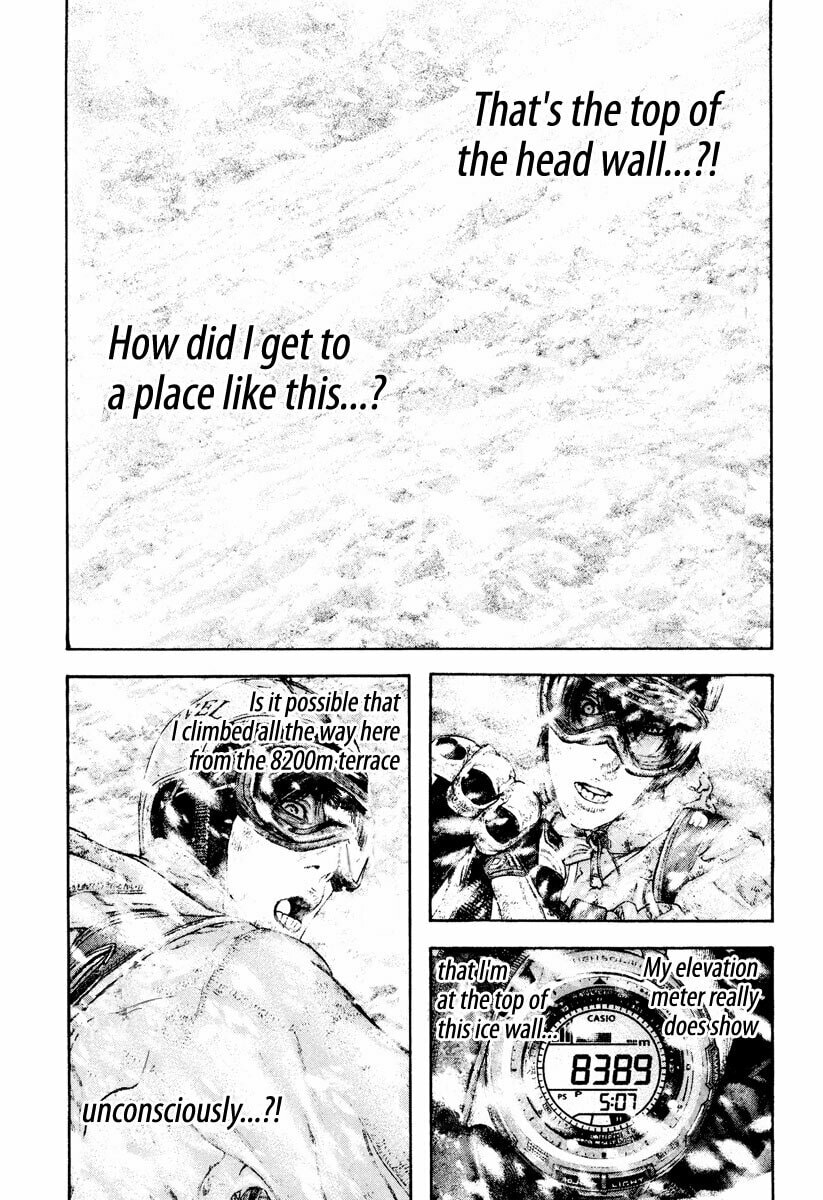 The Climber (Kokou no Hito) Manga Chapter 169 page 7 - Grace scene