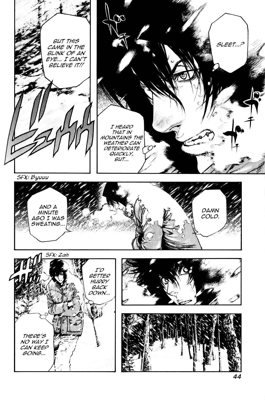 The Climber (Kokou no Hito) Manga Chapter 23 page 2 - Sleet scene