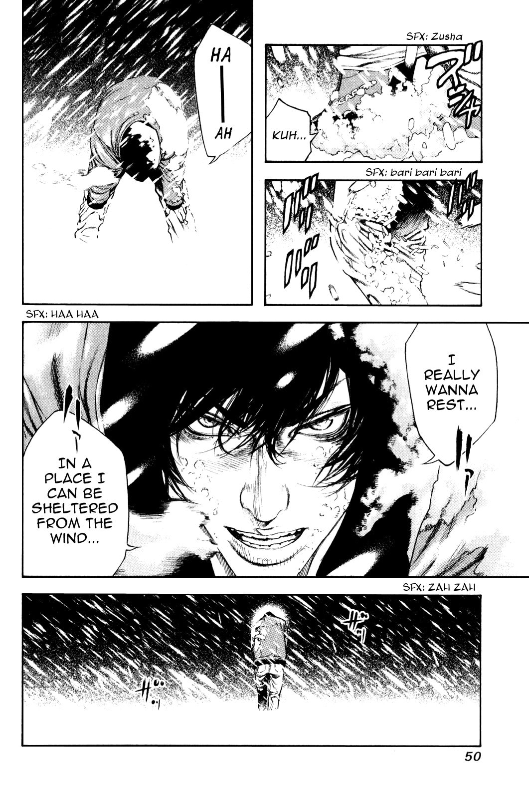 The Climber (Kokou no Hito) Manga Chapter 23 page 8 - Sleet scene