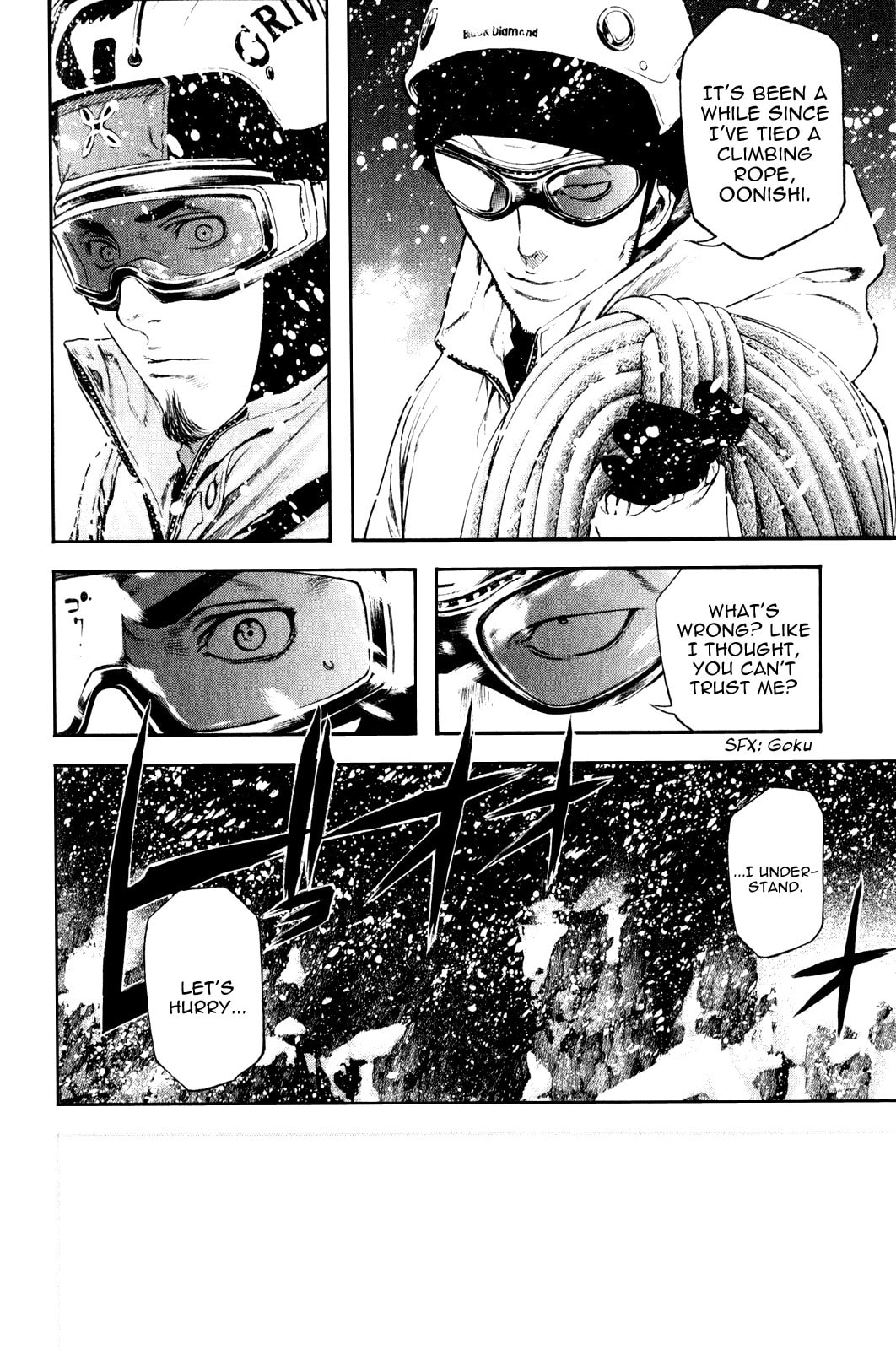 The Climber (Kokou no Hito) Manga Chapter 24 page 13 - Climb scene