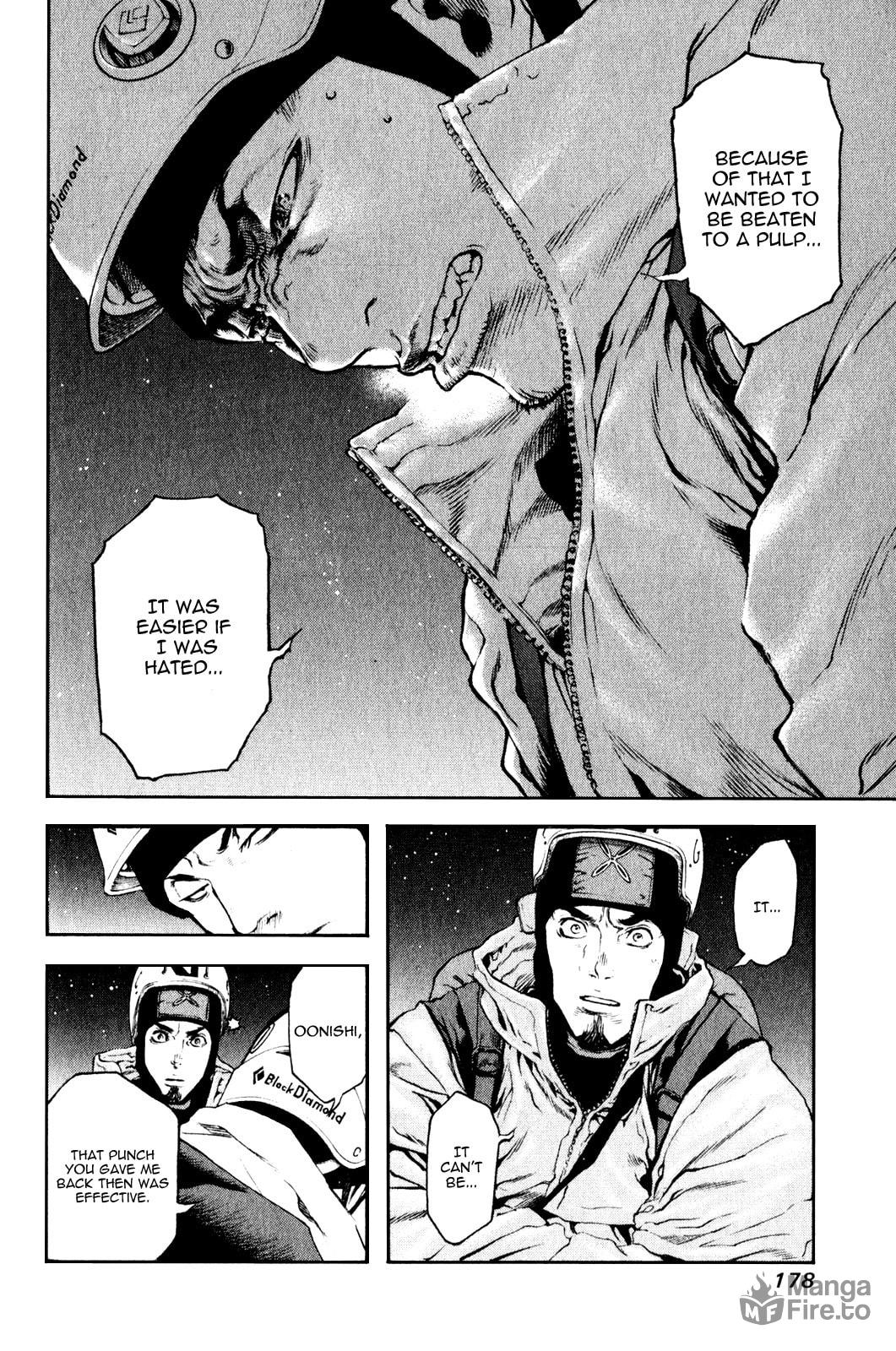The Climber (Kokou no Hito) Manga Chapter 29 page 15 - Karmic Overturn scene