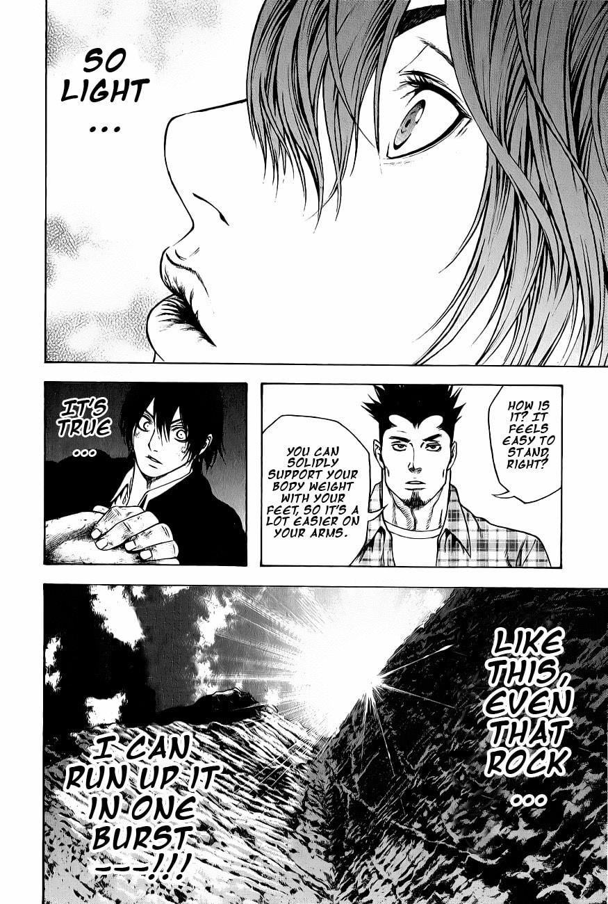 The Climber (Kokou no Hito) Manga Chapter 3 page 16 - Climbing Shoes scene