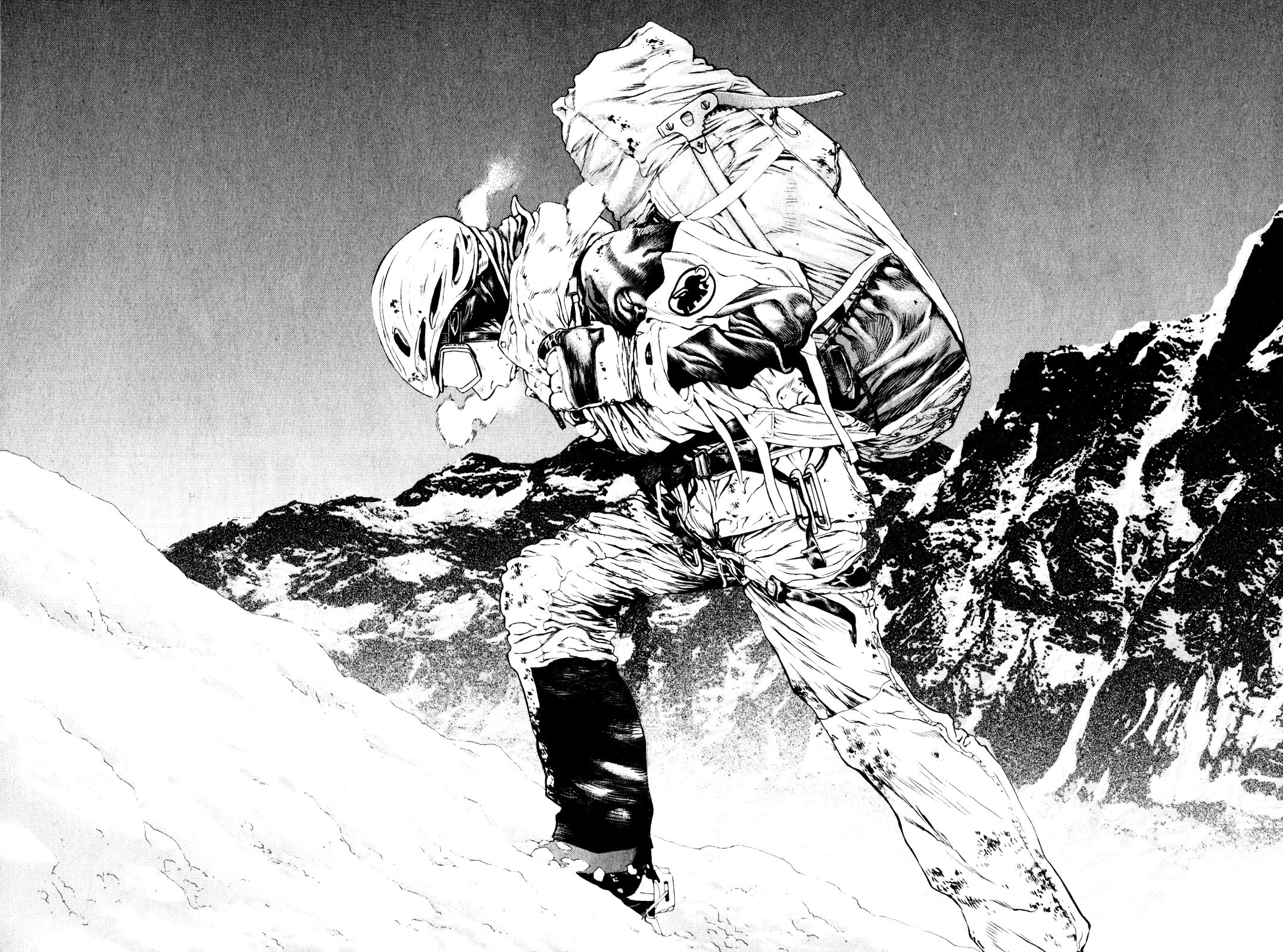 The Climber (Kokou no Hito) Manga Chapter 34 page 8 - Walking Load scene