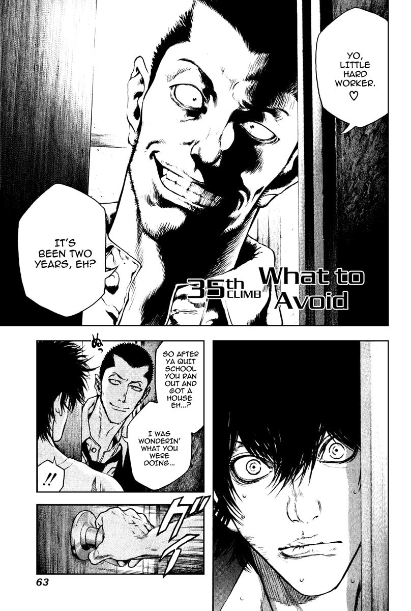 The Climber (Kokou no Hito) Manga Chapter 35 page 1 - What to Avoid scene