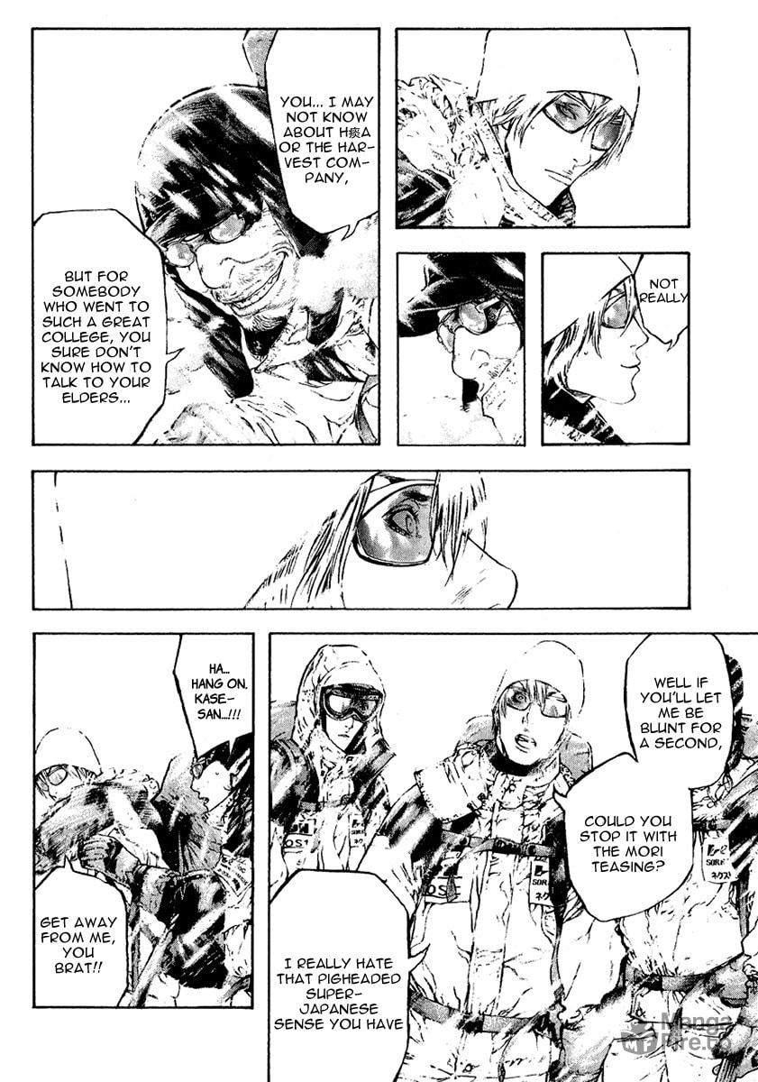 The Climber (Kokou no Hito) Manga Chapter 67 page 9 - Men in the Flames of Hell scene