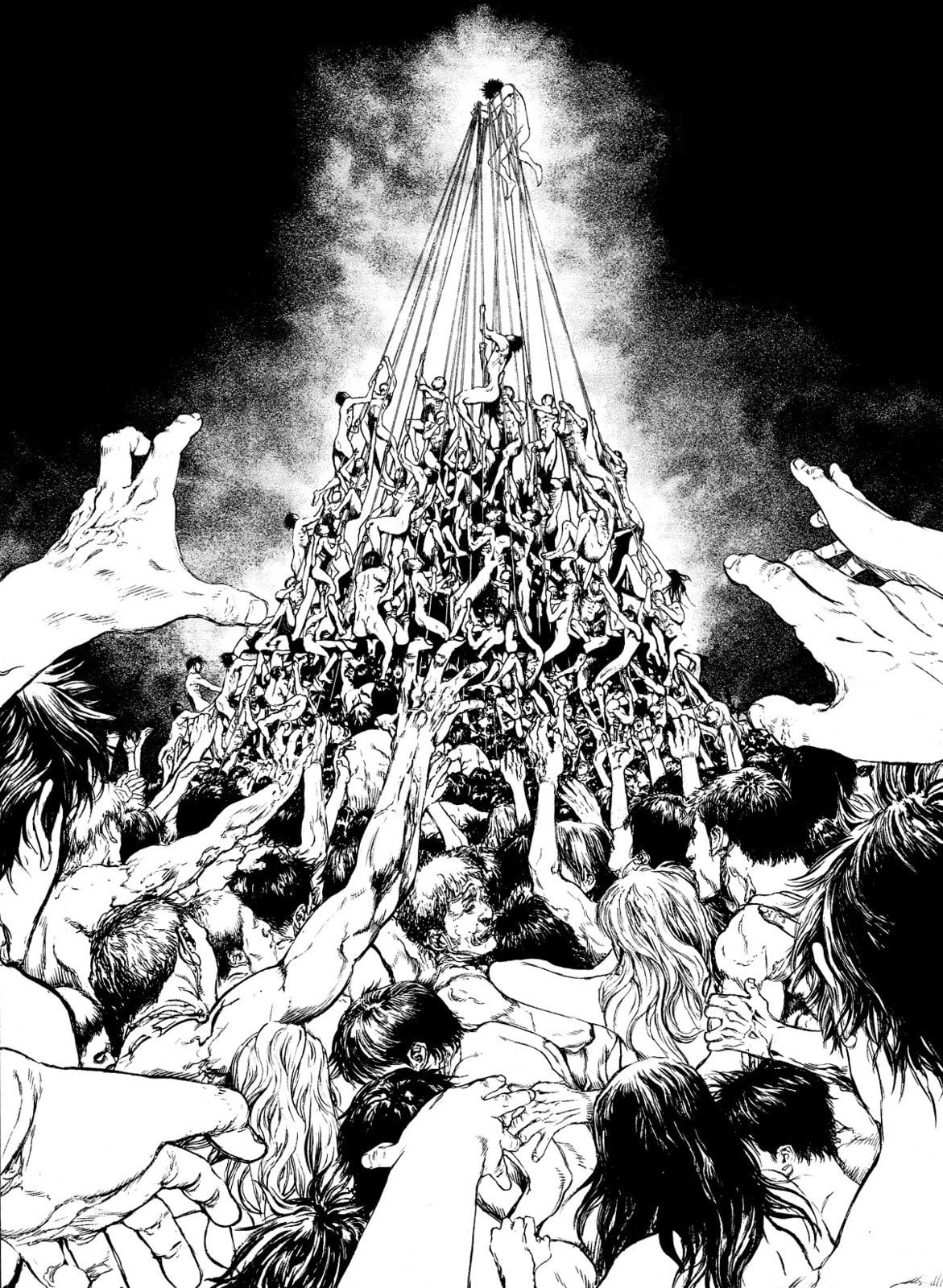 The Climber (Kokou no Hito) Manga Chapter 69 page 14 - Solo Climber's Struggle scene