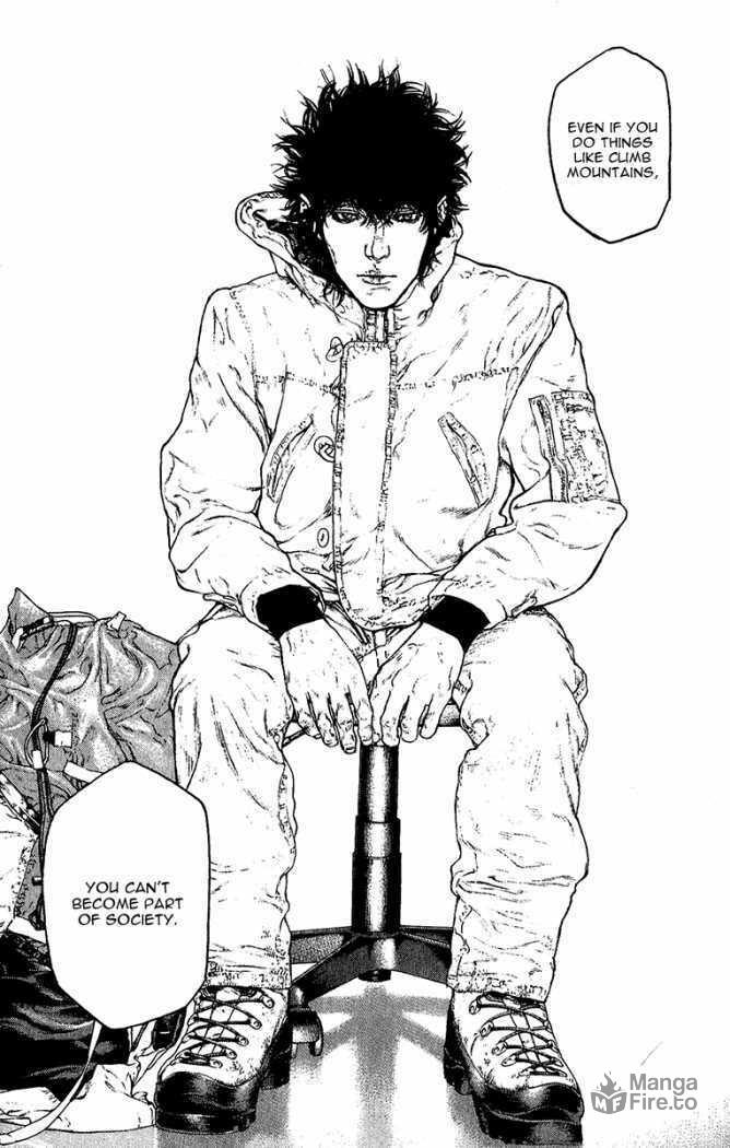 The Climber (Kokou no Hito) Manga Chapter 92 page 12 - Word of God scene